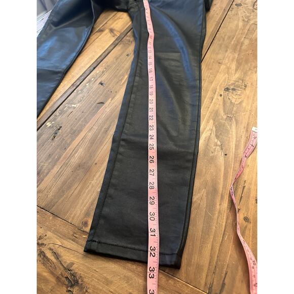 Eileen Fisher Waxed Organic Cotton Stretch Denim Pants Jeans Size 8 Lagenlook - Picture 10 of 16